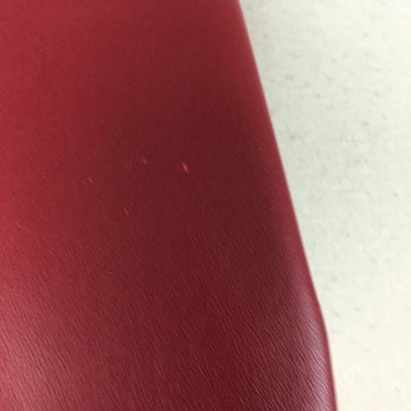 Vintage Red Leather Blazer - Picture 4 of 9